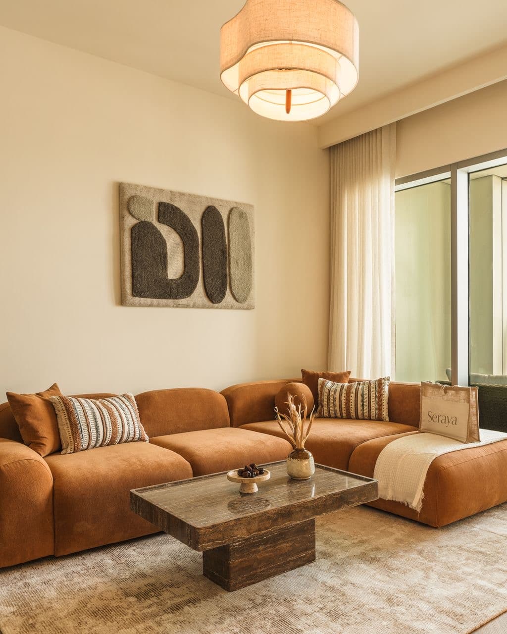 Seraya Sofa II — Terracotta