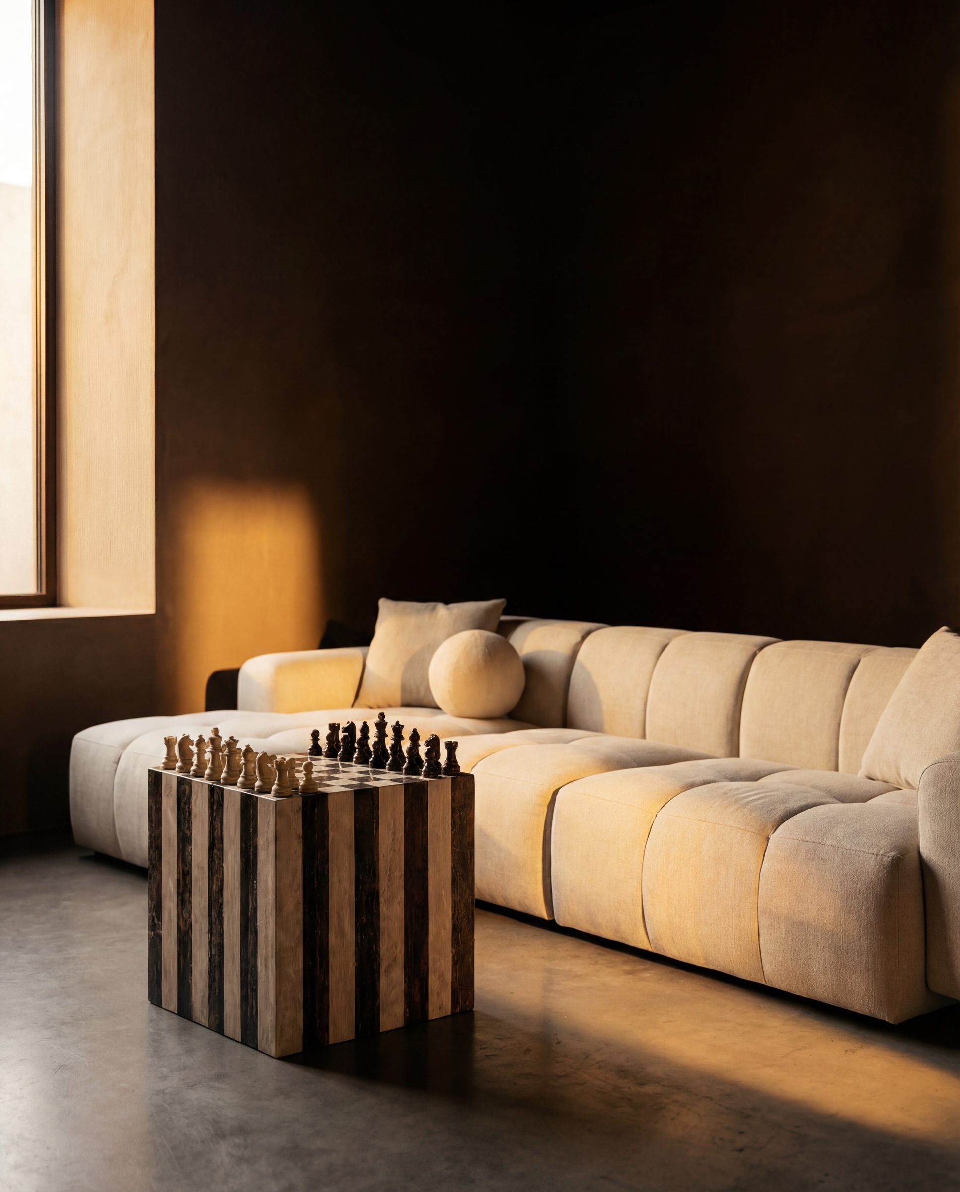 Checkmate Side Table at Seraya Residence